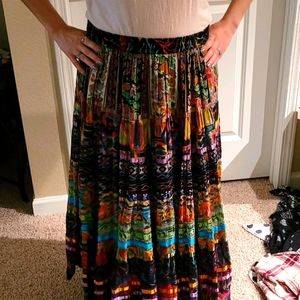 Multicolor Maxi Skirt